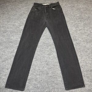 Diesel Jeans Mens 27 Black Denim Button Fly Stretch Casual Prep‎ 32" Inseam